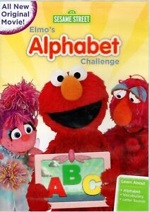 123 Sesame Street / Elmo's Alphabet Challenge / **SEALED** DVD Video!