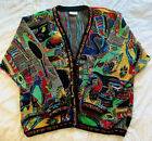 A Rare Birds of Paradise 1990s Coogi Sweater Cardigan size XL Men's and Fits 2XL