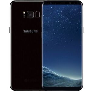 Samsung Galaxy S8 SM-G950U Tracfone Unlocked 64GB Black Excellent Light Burn