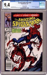 Amazing Spider-Man #361A.N CGC 9.4 Newsstand 1992 4327384015 1st Carnage