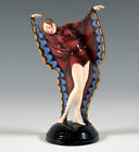 GOLDSCHEIDER Vienna Type Deco Figure Butterfly Fancy Dress Lorenzl Mnr : 2606