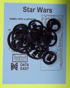 1992 Data East Star Wars Pinball Machine Rubber Ring Kit