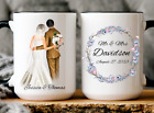 Custom Newlywed Wedding Day Gift For Couple Coffee Mug Bride Groom Bridal Shower