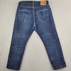 Levi's 501 jeans mens 32x25 blue White Oak Cone Denim Selvedge dark (tag 32x30)
