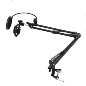 Microphone Boom Stand  With Scissor Suspension Arm And Universal Mounting Kit