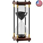 New ListingHourglass 60 Minute Sand Timer: Large 10 Inch Decorative Wooden Sand
