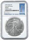 2022 1oz Silver American Eagle NGC MS70 - First Day of Issue Label