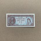 New ListingHong Kong, 1 Cent banknote Queen Elizabeth Currency QEII Paper Money Memorabilia