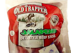 Old Trapper JALAPENO Deli Style Beef Sticks, 15oz, BB 10/24, Lot of 2