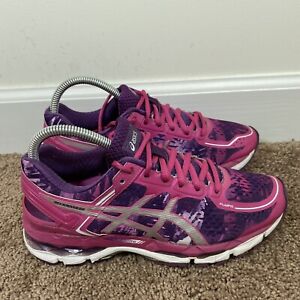 ASICS Shoes Womens Size 7 Gel Kayano 22 T597N Purple Pink Running Sneakers