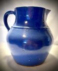 Vintage Kentucky #232 Pottery blue glaze stoneware water pitcher, Excellent Cond