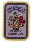 VIRGINIA VA FAIRFAX FIRE RESCUE DEPARTMENT NICE SHOULDER PATCH POLICE SHERIFF
