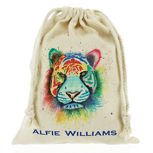Personalised Tiger Sack;School bag games/ PE kids - Customise with Name