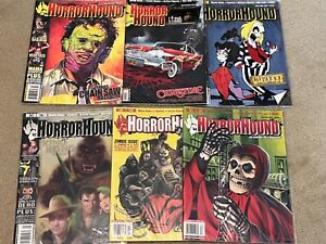 HorrorHound Magazine Lot of Six Issues (39, 40, 41, 42, 43, 44) Bagged/Boarded