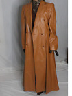 Womens Leather Coat Brown 40-L Escada Long SOFT Lambskin Vintage 80s 90s Rare