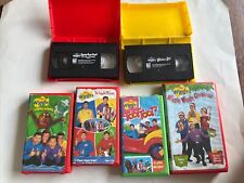 Lot Of 6 Wiggles VHS, The Wiggle Bay, Hoop-Dee-doo, Yummy Yummy, Wiggle Time, To