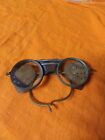 Vintage Leather Side Shield Folding Safety Goggles Motorcycle Steampunk