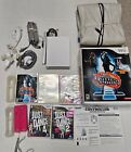 Nintendo Wii Just Dance Console Bundle 2x Pad Mat DDR 5 Game Lot - Tested