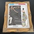 Vintage 1970s Vogue Paris 2870 Lanvin Disco Top + Pants Sewing Pattern 10 CUT