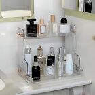 2 Tier Bathroom Countertop Organizer - Clear Shelf for Vanity, Perfume,