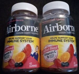 2 PC Airborne Gummies - Assorted Fruit Flavors 42 Gummies (D12)