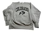 Vintage Champion Colorado Buffaloes Reverse Weave Sweatshirt Mens L Gray 90s