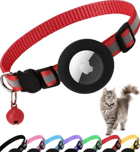 New ListingAirtag Cat Collar Breakaway, Reflective Kitten Collar with Apple Air Tag Holder