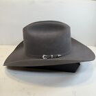 Justin Western Cowboy Hat 8X Beaver Size 7 5/8 | 61 Gray Authentic Headwear
