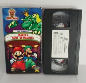 Mario Bros Super Show Mario's Monster Madness VHS Zelda 2002