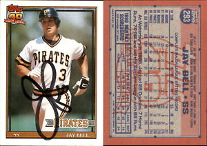 New ListingJay Bell Signed 1991 Topps #293 Card Pittsburgh Pirates Auto AU