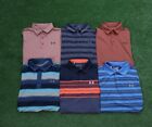 Lot of 6~ Under Armour Heat Gear Stretch Polo Golf Shirts Men's Medium