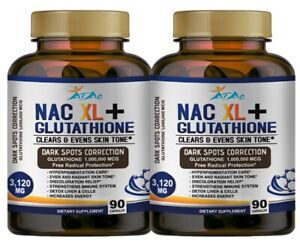 Liposomal Glutathione Pure Reduced L-Glutathione Detox 3120MG TOTAL