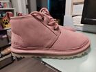 UGG Neumel Shell Pink Suede Fur Boots Shoes Women's Size 7 New no box