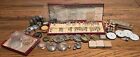 Antique Watch Parts & Tins/Vials/Container Lot.To Many Parts To List (1880-1950)