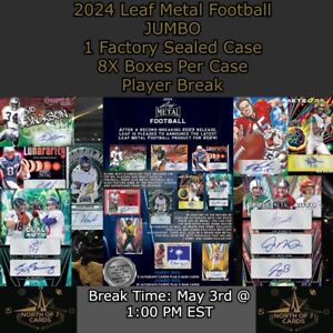 New ListingBraylon Braxton - 2024 Leaf Metal Football JUMBO 1X Case Player BREAK #6