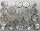 1995 $1 AMERICAN SILVER EAGLE COINS FULL ROLL 2ND QUALITY (20 COINS TOTAL)