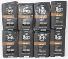 Peet's Coffee Dark Roast Ground Coffee - French Roast 18 Ounce Bag Lot of 8