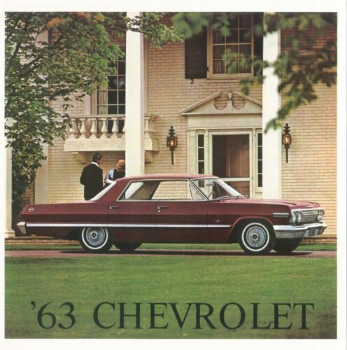 1963 Chevrolet Dealer Sales Brochure Literature Book Colors Options Features