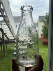 Quart W. L. Grant Belair Md Maryland Harford County Milk Bottle  Dug