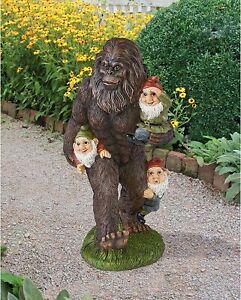 Creative Bigfoot Gnome Garden Lawn Resin Statue Indoor And Outdoor Decoration