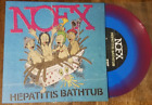 NOFX Hepatitis Bathtub 7” Red & Blue Swirl Color (1,018) Bad Religion Green Day