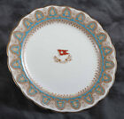 White Star Line Porcelain Scalloped Plate, Crown Pattern, RMS Titanic Interest!