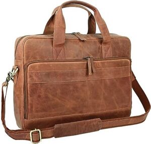 Leather briefcases Laptop Messenger Bags Best Office School College Satchel Bag