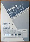 Casio PT-87 Casiotone Keyboard User's Operation Owner's Manual, Original Casio