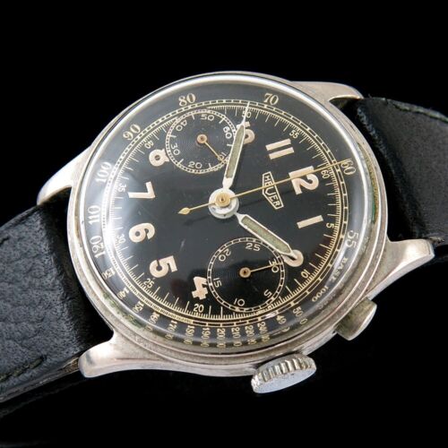 Vintage Heuer Monopusher Single Pusher Chronograph Wrist Watch