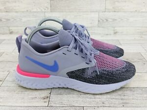 Womens Nike Odyssey React Flyknit 2 Running Shoes Sneakers Lavender Purple 6.5