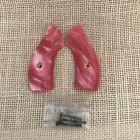 S&W J Frame Round Butt Classic Panel Grips Pink Pearl Grips---T2T Donation---