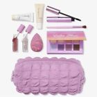Ulta Beauty 9 Piece Gift Set Eyeshadow Mascara  Lilac Makeup Bag