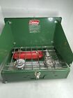 Vintage Coleman 2 Burner Camp Stove 425E Outdoor Camping Made In USA
