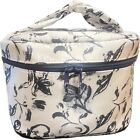 Ulta Beauty Large Cosmetic Bag Black White Satin With Bow NEW Bridesmaids Gift